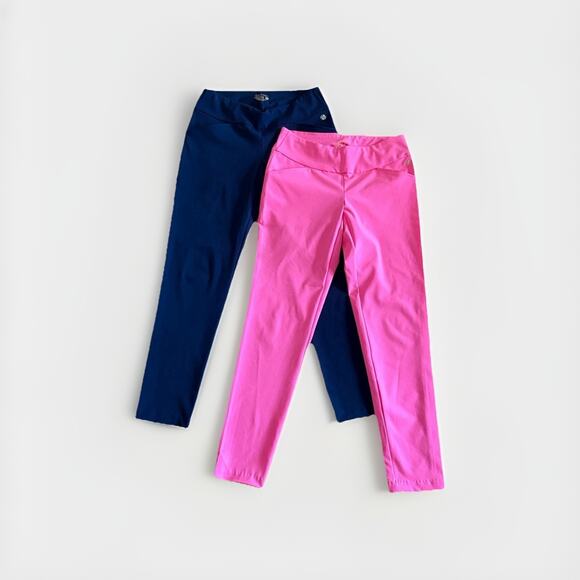 Lilly Pulitzer Luxletic 28" Corso Pants Bundle - 4, Navy / Pink, Preppy Resort - Picture 2 of 11